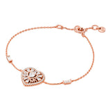 MICHAEL KORS Baguette Heart rósagyllt armband MKC1690