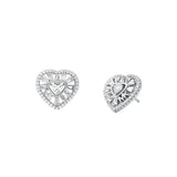 MICHAEL KORS Baguette Heart silfureyrnalokkar MKC1691