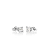 SIGN Fire and Ice silver earrings 6mm