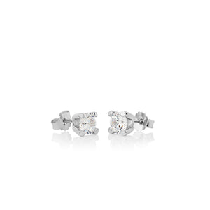 SIGN Fire and Ice silver earrings 6mm