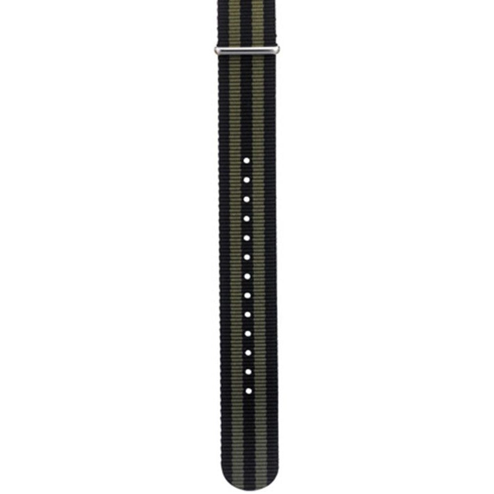 Nato nælon ól, svört og græn 20mm