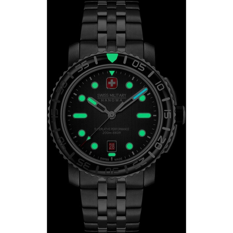 SWISS MILITARY HANOWA Black Marlin 44mm