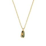 MICHAEL KORS Premium gyllt hálsmen með Malachite og zirkonia MKJ8274