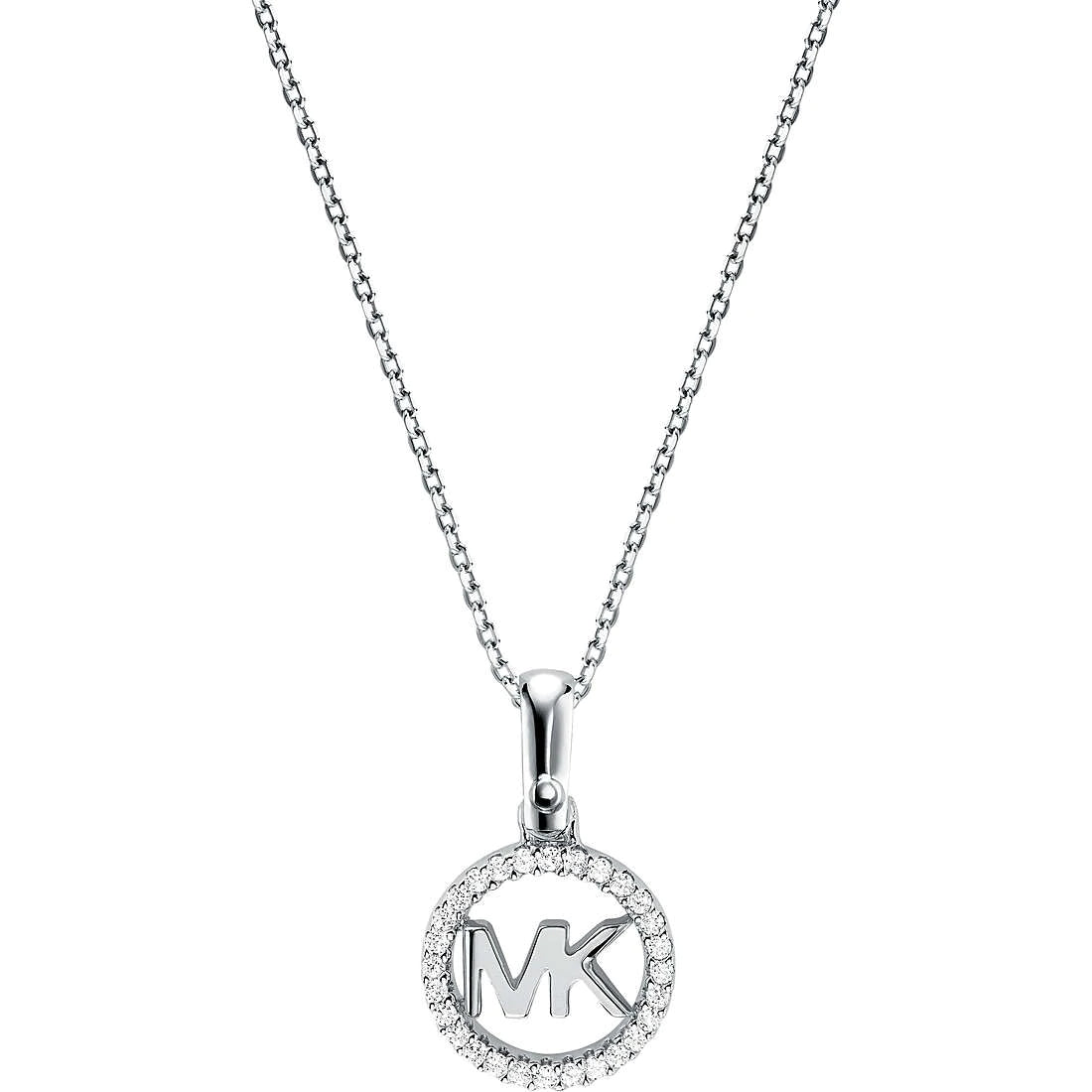 MICHAEL KORS silfurhálsmen með zirkonia