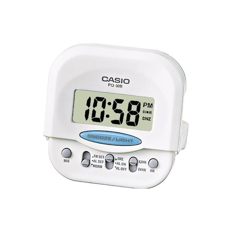 CASIO stafræn vekjaraklukka með ljósi.